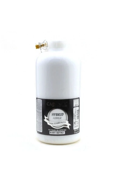H-001 Cadence Multisurface Hibrit Akrilik Boya 2 Litre (3 KG) - Beyaz H001 ürün görseli 1