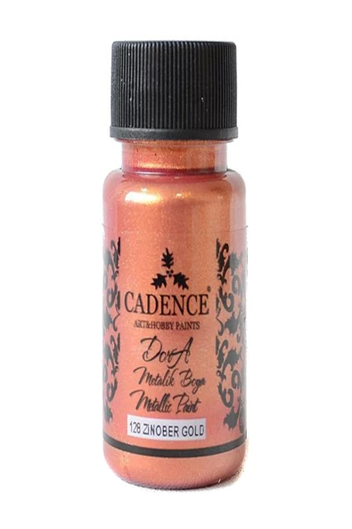 Dora Metalik Boya 50 ml. 128 Zinober Gold ürün görseli