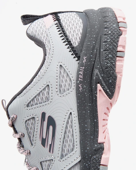 Skechers HILLCREST Gri/Pembe Gri/Pembe 37,5 - Resim 9