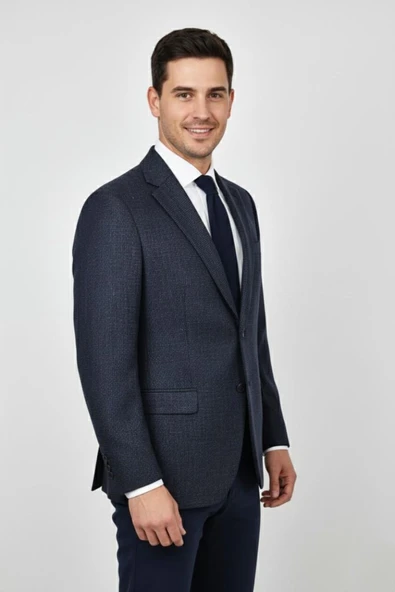 Erkek Kışlık Kumaş Tek Ceket 4 Drop BGL-ST04988 - Resim 4