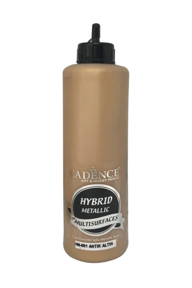 Hibrit Metalik Boya 500 ml Hm801 Antik Altın ürün görseli 1