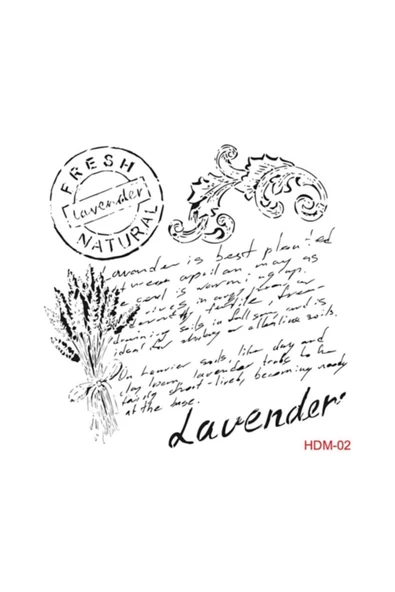 Lavanta Stencil (şablon) 25x25 Cm ürün görseli 1