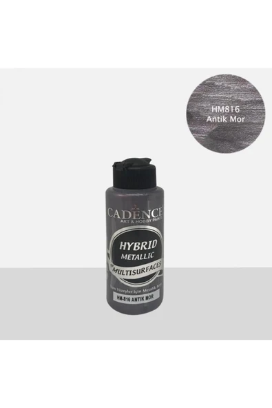 Hibrit Metalik Multisurface Boya H816 Antik Mor 120ml ürün görseli 1