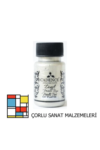 137 Dora Metalik Boya 50ml 137 Platin ürün görseli 1