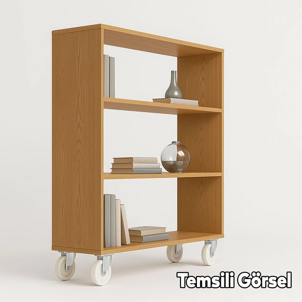 Döner Tablalı 125" Kemik Teker Vidali Kolay Montajlı Sessiz Dayanıklı Mobilya Sehpa Tekerleği - Resim 3