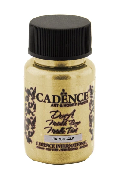 Dora Metalik Boya Rıch Gold 136 50ml ürün görseli 1