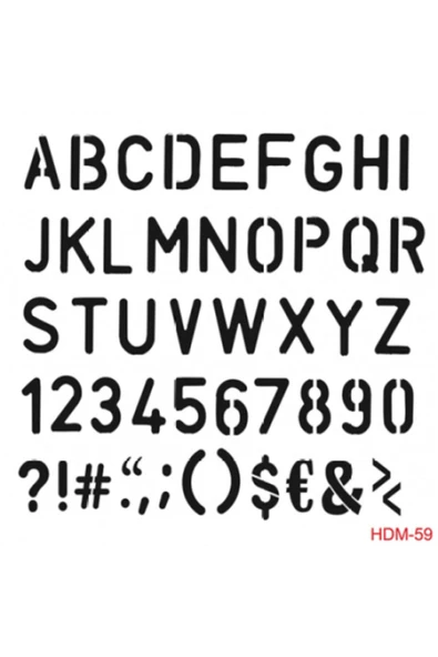 Hdm 59 25*25 Stencil ürün görseli 1