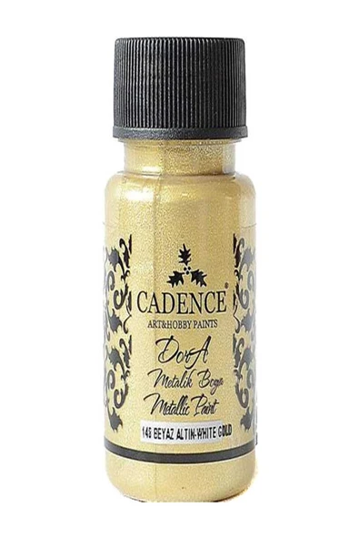 Dora Simli Metalik Boya 148 Beyaz Altın 50 ml ürün görseli