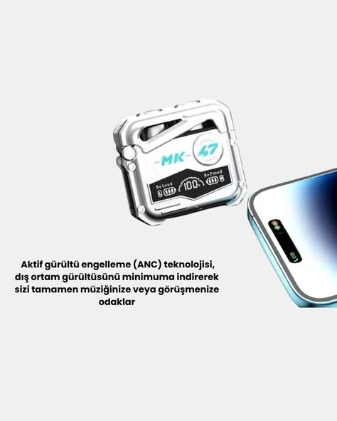 Kablosuz Spor Kulaklık – Düşük Gecikmeli Oyun Modu, Powerbank Şarj Kutusu - 4