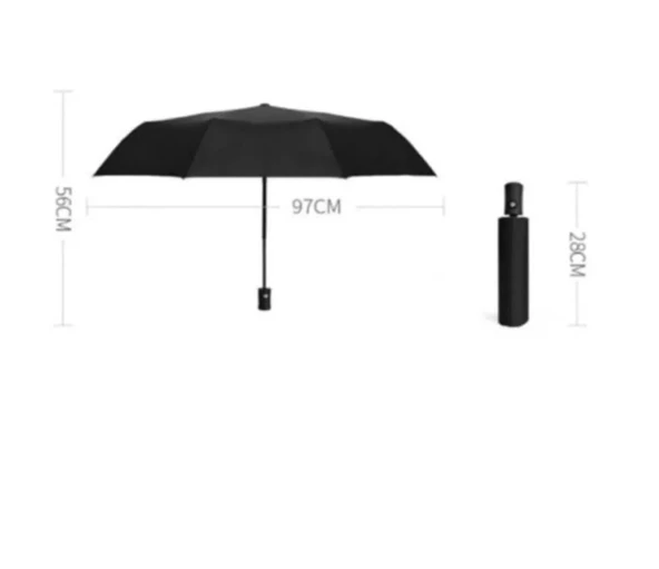 Otomatik Açma Kapama Fiber Tel Orjinal Kaliteli Şemsiye(Gri Haki Bordo Lacivert Fuşya Mor Siyah) - 5