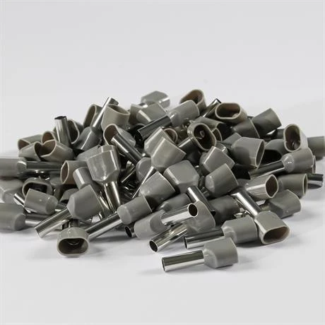 Eurowest 2x4,00mm Gri Çift Girişli İzoleli Yüksük ( 1 Kutu 200 Adet ) - Resim 2