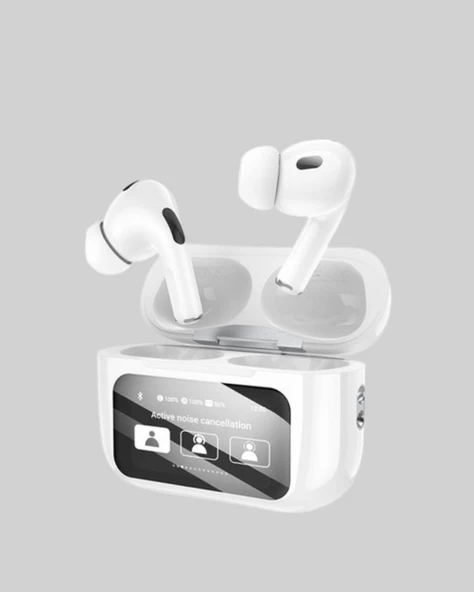 Dokunmatik Ekranlı Bluetooth Kulaklık – ANC, Suya Dayanıklı, Powerbank Kutulu - 5