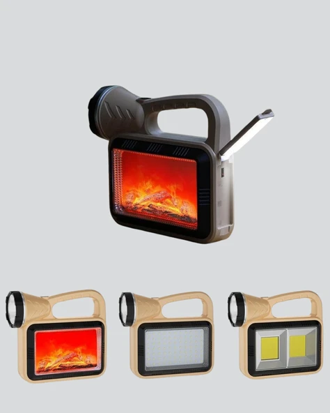 Solar COB Alev Efektli Lamba – Güneş Enerjili, Suya Dayanıklı, Taşınabilir - Resim 4