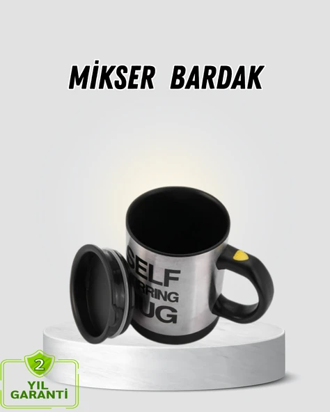 Akıllı Kendi Kendini Karıştıran Termal Kupa – Paslanmaz Çelik ürün görseli 1