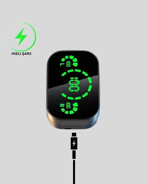 Gerçek Kablosuz Kulaklık – Bluetooth 5.0, Şarj Kutulu, Parmak İzi Kontrollü - 3