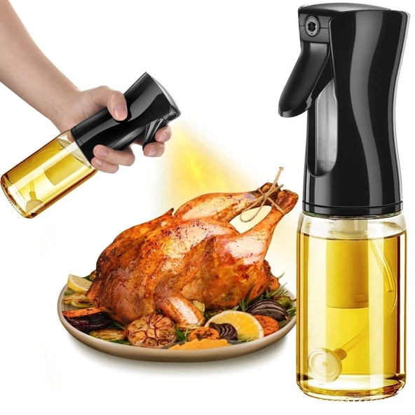 heyf  HEYF® Çok Amaçlı Cam Şişe Püskürtmeli Dağıtıcı Yağdanlık Limonluk Sirke Sosluk Spreyi ürün görseli 1