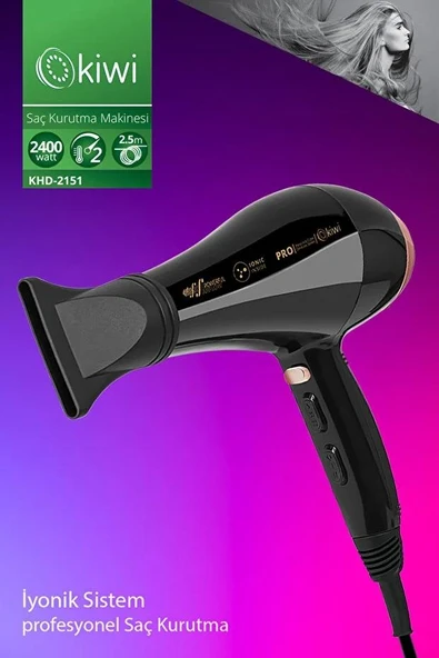 Kiwi KHD-2151 2400 W Saç Kurutma Makinesi ürün görseli