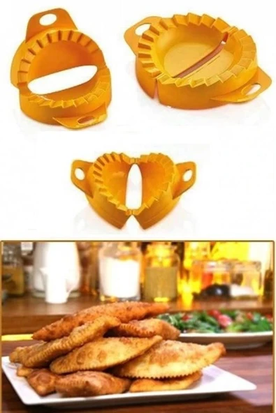 heyf HEYF® 3lü Çiğ börek kurabiye Hamur İşi Ravioli Kesme Kalıbı Aparatı ürün görseli 1