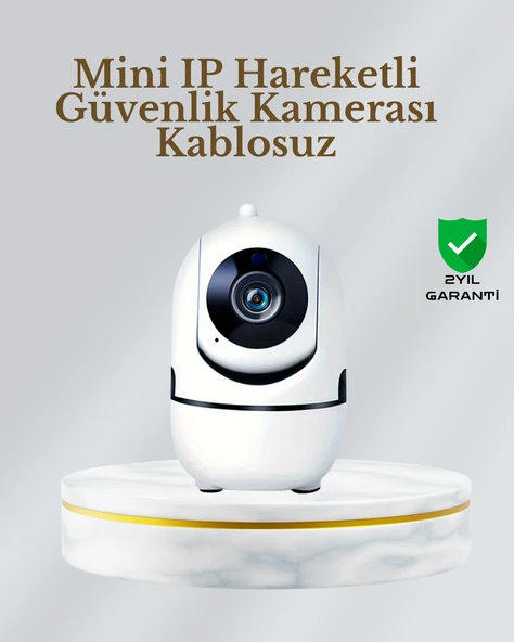 360° Dönen Akıllı WiFi Kamera – Uzaktan Kontrol ve İki Yönlü Ses Özellikli ürün görseli