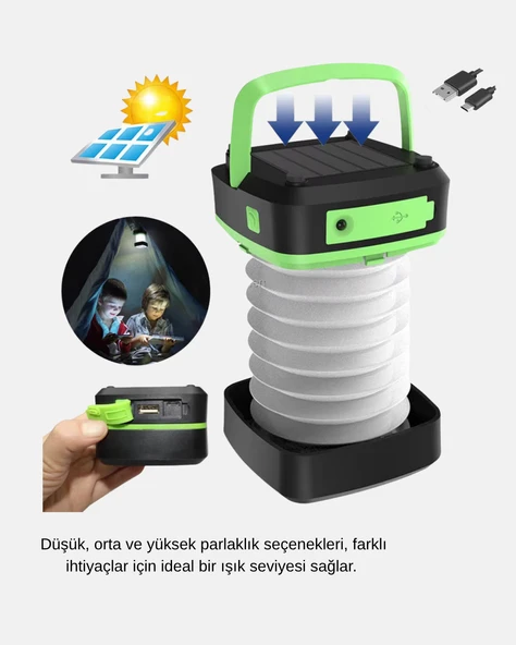 Taşınabilir Şarjlı LED Lamba – Dokunmatik Kontrol, Üç Kademeli Işık ve Uzun Ömürlü Pil Performansı - Resim 2