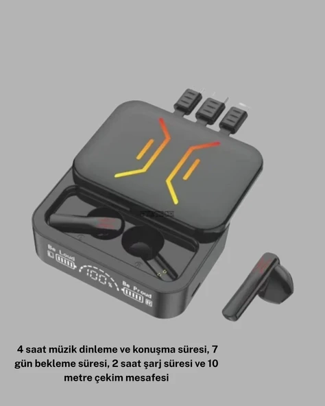 3’ü 1 Arada Kablolu ve Kablosuz Bluetooth 5.3 Kulaklık - 4