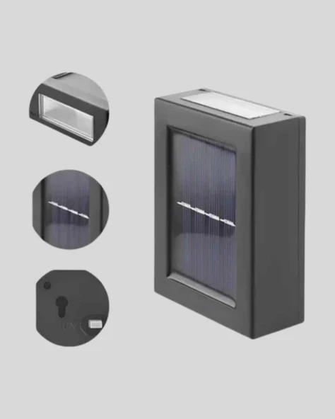 Güneş Enerjili 6 LED Solar Lamba – Fotoselli, Su Geçirmez ve Çevre Dostu Bahçe Işığı - Resim 2