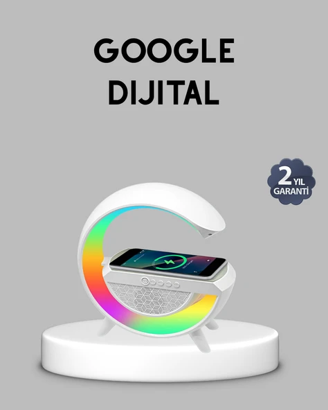 Kablosuz Şarjlı Bluetooth Hoparlör ve Gece Lambası – NFC, FM Radyo, RGB Işık ürün görseli