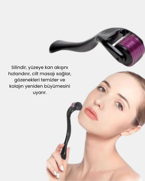 Derma Roller Titanyum İğneli Cilt Yenileyici – Akne ve Kırışıklık Karşıtı - Resim 2
