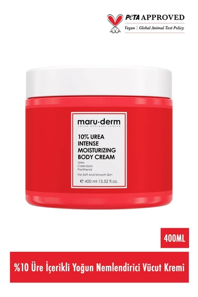 Vücut Kremi | Maruderm %10 Urea (ÜRE) Yoğun Nemlendirici Vücut Kremi 400 ml - Resim 2