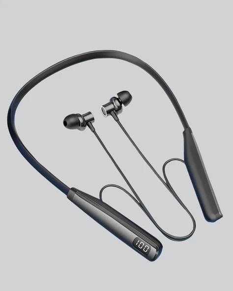 Boyun Askılı Kablosuz Bluetooth Kulaklık – Aktif Gürültü Önleme, LCD Ekranlı - 2