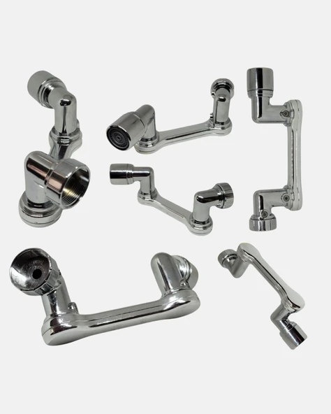 1080° Dönebilen Musluk Ucu – Su Tasarruflu, Esnek ve 360° Çift Eksenli Başlık - Resim 3