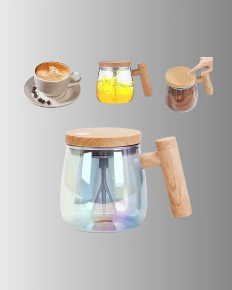 Isıtıcılı Manyetik Karıştırıcı Kupa – 400 ml, C Tipi Şarjlı, Akıllı Tasarım - Resim 4