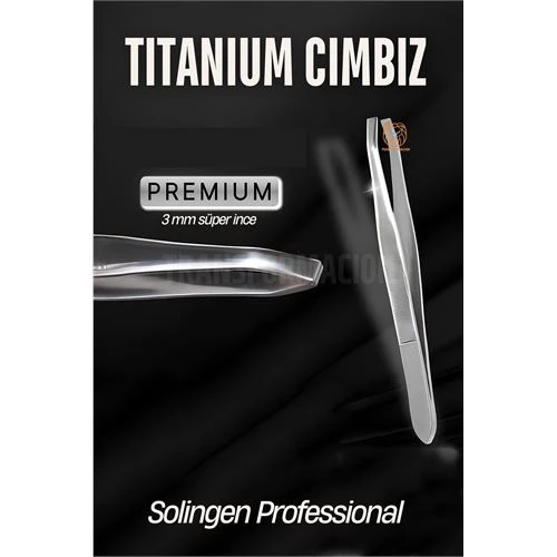 3 mm İnce Uçlu Cımbız Titanyum Çelik Solingen Professional ürün görseli 1