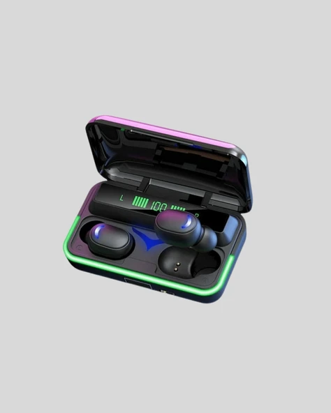E10 Kablosuz Bluetooth Kulaklık – 3D Ses, Powerbank Şarj Kutusu - 2