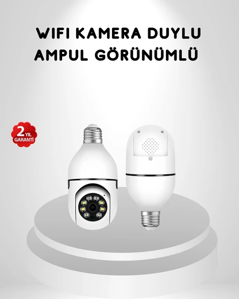 Akıllı Duylu 360° Güvenlik Kamerası – PTZ Özellikli, Uzaktan Kontrollü Akıllı Kamera ürün görseli