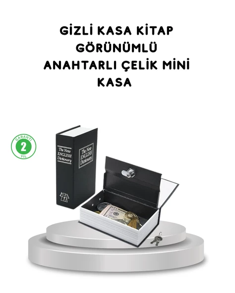 Gizli Kitap Kasa – Metal Gövdeli, Anahtarlı ürün görseli 1