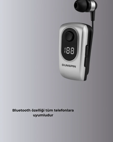 Dijital Ekranlı Bluetooth Kulaklık – Titreşimli Bildirim, 25 Saat Kullanım - 3