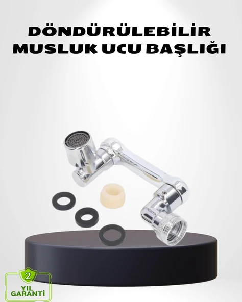 1080° Dönebilen Musluk Ucu – Su Tasarruflu, Esnek ve 360° Çift Eksenli Başlık ürün görseli