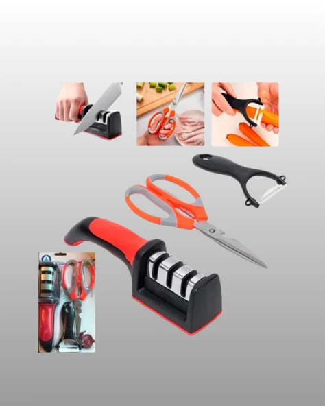 Çok Amaçlı Mutfak Makas Seti – Paslanmaz Çelik ve Ergonomik Tasarım - Resim 3