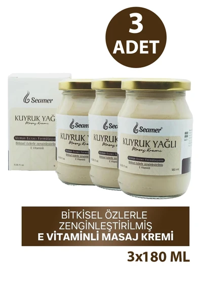 Seamer Kuyruk Yağı Masaj Kremi 180 ml 3 Adet ürün görseli 1