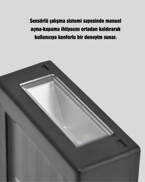 Güneş Enerjili 6 LED Solar Lamba – Fotoselli, Su Geçirmez ve Çevre Dostu Bahçe Işığı - Resim 4