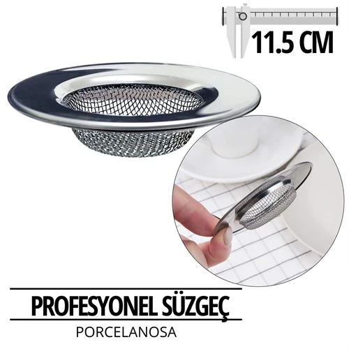 Profesyonel 11,50 cm Çap Lavabo Süzgeci ürün görseli 1
