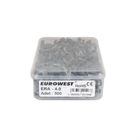 Eurowest 4 Mm Gri İzoleli Yüksük ( 1 Kutu 500 Adet ) ürün görseli 1