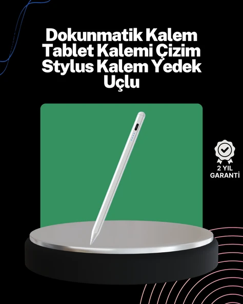 Akıcı Yazı ve Çizim için Eğim Sensörlü Dijital Kalem – 20 Saat Kesintisiz Kullanım ürün görseli 1