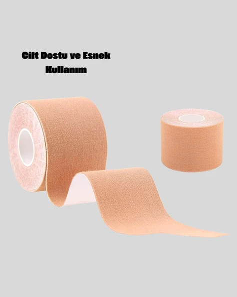 Askısız Görünmez Göğüs Bandı – Dekolteli Kıyafetler İçin Destekleyici Bant - Resim 4