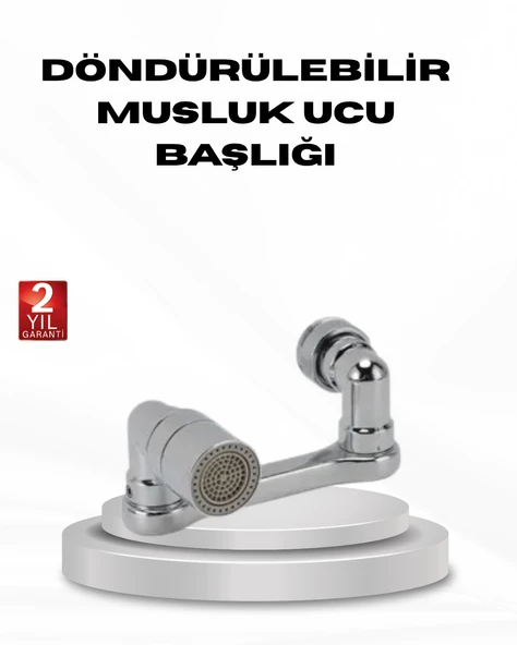 1080 Derece Musluk Aparatı – Tüm Lavabolara Uygun Esnek Başlık ve Su Akış Kontrolü ürün görseli