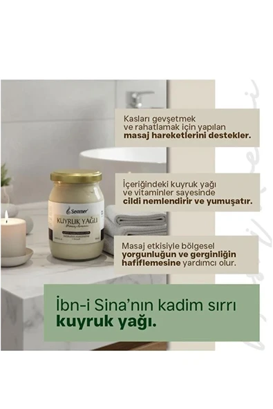 Seamer Kuyruk Yağı Masaj Kremi 180 ml 3 Adet - Resim 2