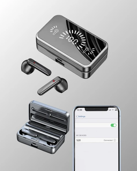 S20 Kablosuz Kulaklık – 360° Surround Stereo Ses Sistemi ile Derin Ses Deneyimi - 3