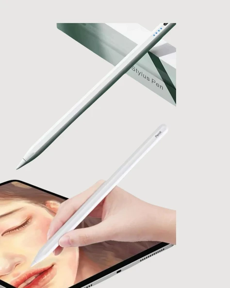 Yüksek Hassasiyetli Eğim Sensörlü Dijital Kalem – USB-C Hızlı Şarjlı - Resim 2