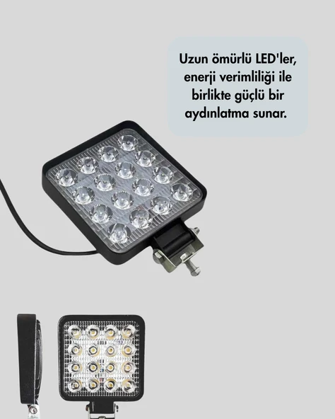 Araç Dışı Aydınlatma İçin LED Far | Zorlu Koşullara Dayanıklı, Çok Amaçlı - Resim 4